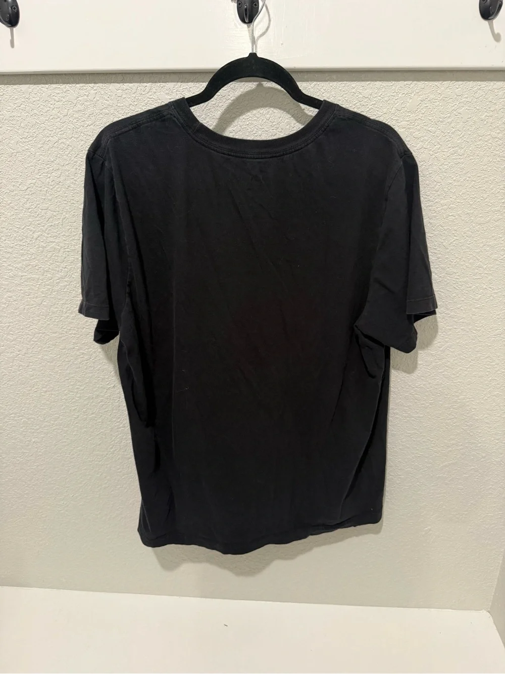 Nike Black T-Shirt with White Swoosh Logo